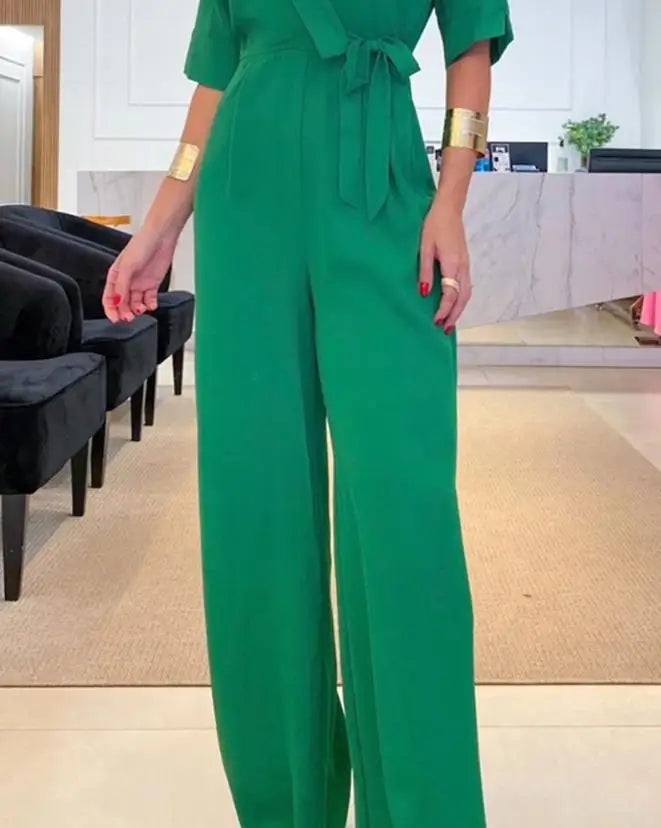 Danara - Jumpsuit mit Schal-Kragen