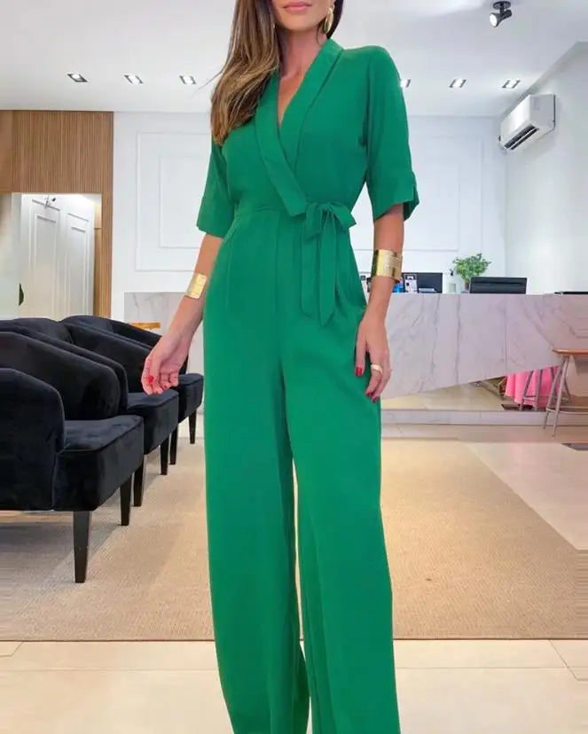 Danara - Jumpsuit mit Schal-Kragen