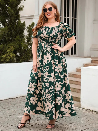 Gisele®| Sommerkleid mit quadratischem Kragen