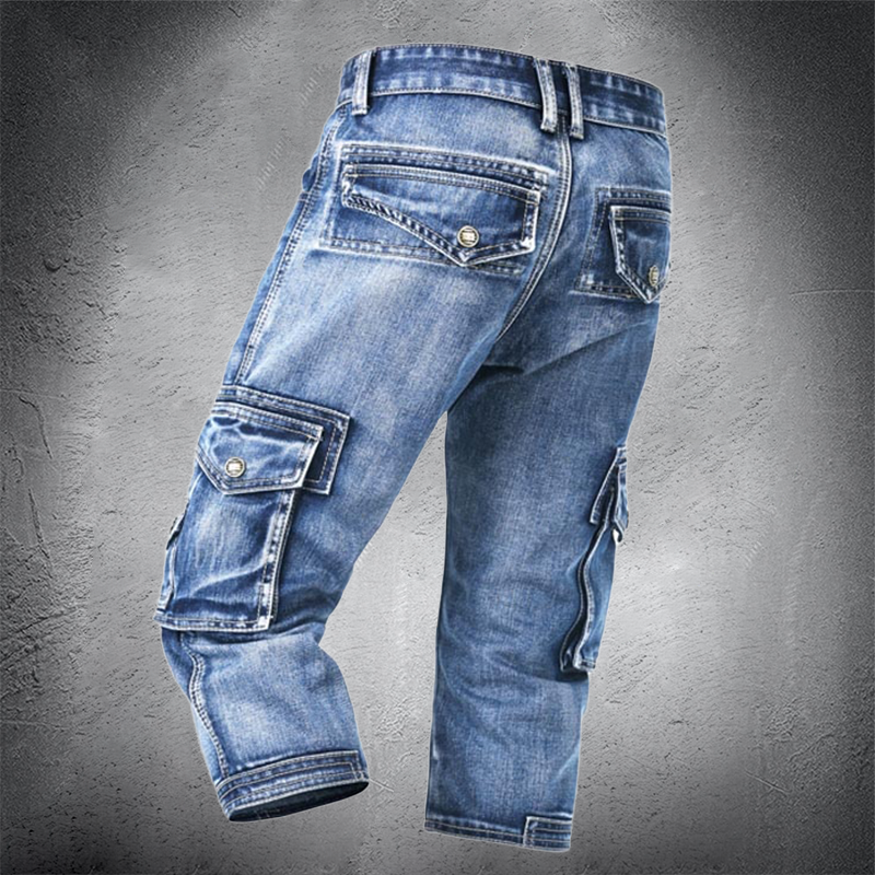 Helmut - Herren Cargo Denim Kurz