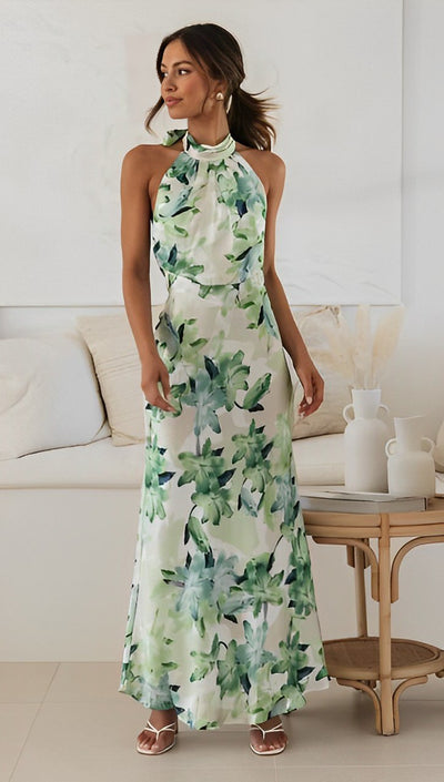 Hochgeschlossenes Sommerkleid - FLOWER